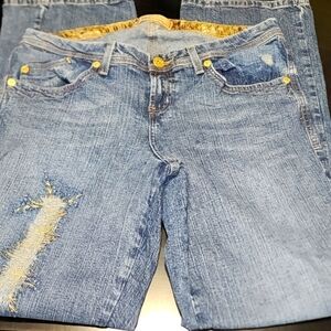 Lei vintage embroidered jeans SZ 14